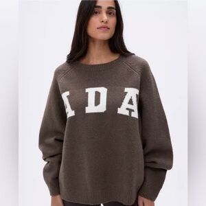 Adanola Ada Oversized Knit Sweater in Dark Cocoa
